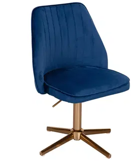 Židle do jídelny Otočná židle Modrá