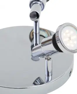 LED bodová svítidla BRILONER LED bodové svítidlo pr. 21 cm 3xGU10 4,8W 400lm chrom IP44 BRI 2992-038R