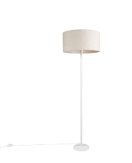Stojaci lampy Moderní stojací lampa bílá s odstínem pepřové barvy 50 cm - Simplo
