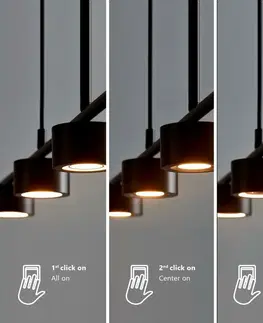 LED lustry a závěsná svítidla NORDLUX závěsné svítídlo Clyde 4x5W LED černá 2010813003