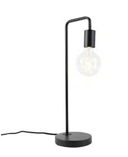 Stolni lampy Moderní černá stolní lampa - Facil