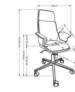 Kancelářské židle Kancelářská židle ASCALON, černá/ořech