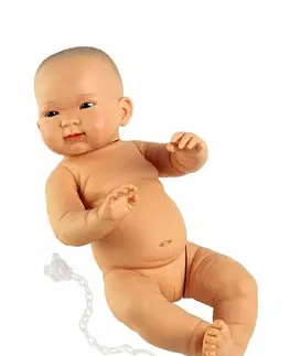 Hračky panenky LLORENS - 45006 NEW BORN DÍVKO - realistické miminko s celovinylovým tělem