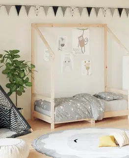 Dětské pokoje Dětská postel 70 x 140 cm masivní borové dřevo