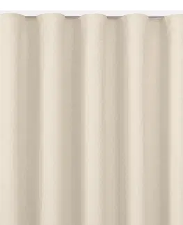 Záclony Závěs Homede Carmena s klasickou řasící páskou krémový, velikost 140x300
