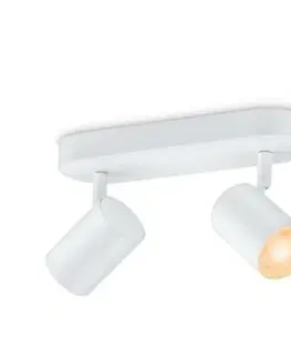 LED bodová svítidla Philips Stropní bodové svítidlo WiZ IMAGEO 8719514551893 LED GU10 2x4,9W 2x345lm 2200-6500K RGB IP20 CRI90 bílé, stmívatelné
