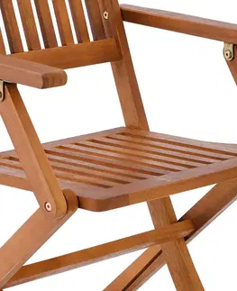 Zahradní křesla a židle Zahradní skládací židle 2ks Dekorhome