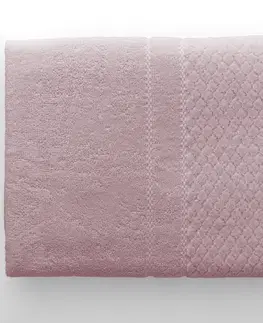 Ručníky AmeliaHome Ručník RUBRUM klasický styl 30x50 cm pudrově růžový, velikost 70x130