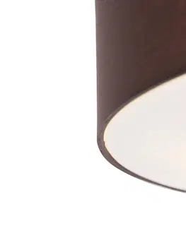 Stropni svitidla Venkovská stropní lampa hnědá 50 cm - buben