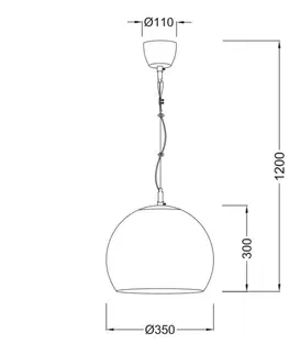 Klasická závěsná svítidla ACA Lighting Prim závěsné svítidlo V9027C