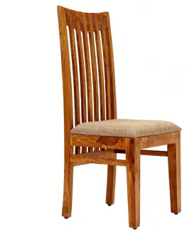Židle Židle Gani  s posltrovaným sedákem z indického masivu palisandr / sheesham