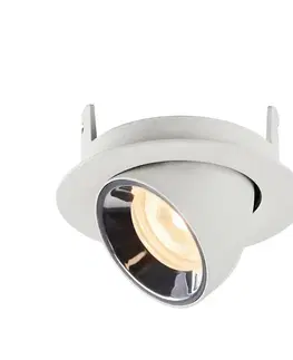 LED podhledová svítidla SLV BIG WHITE NUMINOS GIMBLE XS zápustné stropní svítidlo bílé/chrom 2700 K 40° 1005827