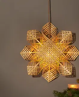 Svíčky a světelné dekorace LED bambusová hvězda