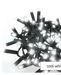 LED řetězy EMOS Profi LED spojovací řetěz černý – ježek, 3 m, venkovní i vnitřní, studená bílá D2BC01