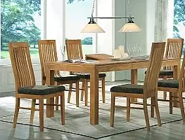 Jídelní sety Kasvo BRUNO stůl+LAURA židle 4ks Buk / látka SH21