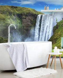 Tapety příroda Fototapeta ikonický vodopád na Islandu