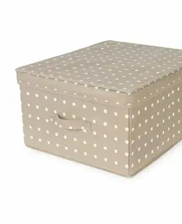 Úložné boxy Compactor Skládací úložný kartonový box Rivoli, 40 x 50 x 25 cm, hnědá