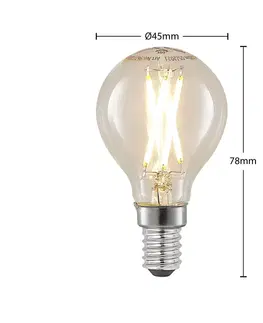LED žárovky Arcchio LED žárovka filament E14 4W 2700K kapka dim 3ks