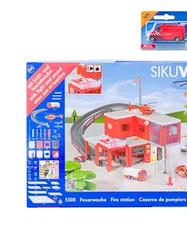 Hračky SIKU - World - požární stanice s hasičským autem