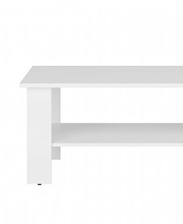 Konferenční stolky MARIONET konferenční stolek, bílá, 5 let záruka