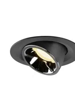 LED podhledová svítidla SLV BIG WHITE NUMINOS GIMBLE M zápustné stropní svítidlo černé/chrom 3000 K 20° 1005941