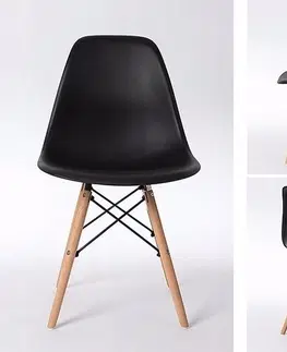 Židle Elegantní černá židle do interiéru