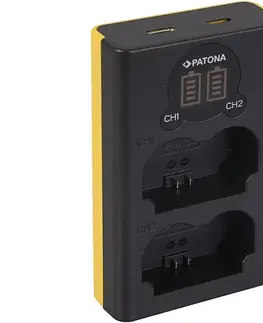 Klasické nabíječky PATONA PATONA - Nabíječka Foto Dual LCD Fuji NP-W235 - USB pro X-T4 