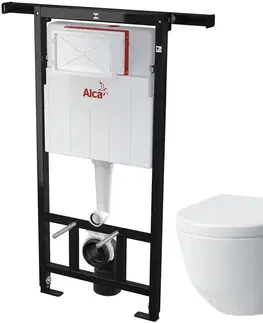 WC sedátka ALCADRAIN Jádromodul předstěnový instalační systém bez tlačítka + WC LAUFEN PRO + SEDÁTKO AM102/1120 X LP3