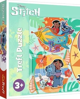Hračky puzzle TREFL - Puzzle Lilo&Stitch: Šťastný den MAXI 24 dílků