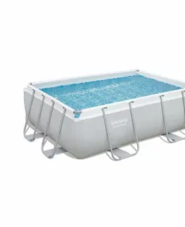 Bazény Bestway Obdélníkový nadzemní bazén Power Steel s kartušovou filtrací