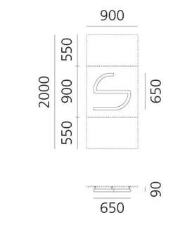 Designová nástěnná svítidla Artemide Alphabet of Light - malé písmeno s 1202s00A