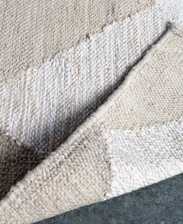 Koberce LuxD Designový koberec Sadiya 230 x 160 cm béžovo-hnědý - bavlna