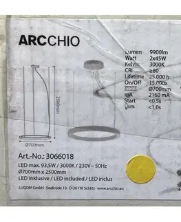 Svítidla Arcchio Arcchio - LED Lustr na lanku PIETRO 2xLED/45W/230V 