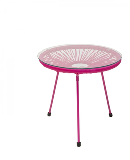 Odkládací stolky KARE Design Odkládací stolek Acapulco - růžový