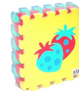 Hračky puzzle WIKY - Měkké puzzle bloky ovoce 30cm