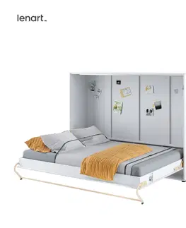 Postele Dig-net nábytek Sklápěcí postel Lenart CONCEPT PRO CP-04 | 140 x 200 cm Barva: Bílá