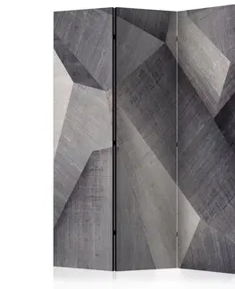 Paravány Paraván Abstract concrete blocks Dekorhome 135x172 cm (3-dílný)