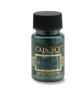 Hračky CADENCE - Textilná farba, metal. petrolejová, 50 ml