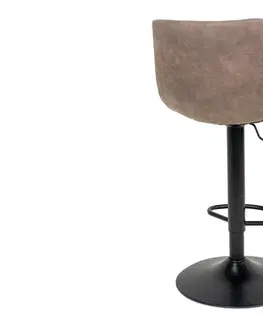 Barové židle Norddan Designová barová židle Dominik světle hnědá