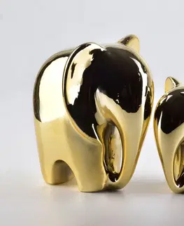  Mondex Keramický slon MIA GOLD I zlatý
