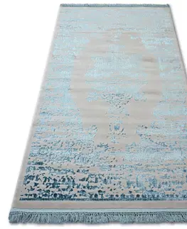 Koberce a koberečky Dywany Lusczow Kusový koberec MANYAS Fegy šedo-modrý, velikost 80x300