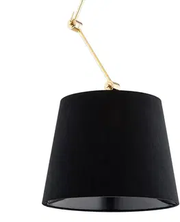 Závěsná světla Argon Závěsné svítidlo Zakyntos Plus s klouby, černé