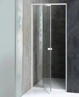 Sprchové kouty AQUALINE AMICO sprchové dveře výklopné 1040-1220x1850, čiré sklo G100