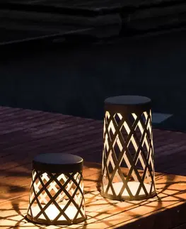 Osvětlení terasy a balkónu FARO SHADOW LED sloupková lampa, tmavě šedá