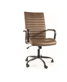 Kancelářské židle Signal Kancelářské křeslo Q-306 | hnědá