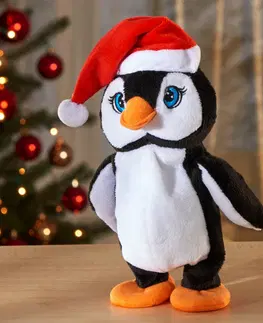 Dekorace Mluvící vánoční tučňák Pingo