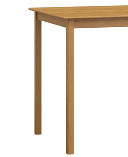 Jídelní stoly Stůl DASHEN 2, 80 x 80 cm, masiv borovice, moření olše