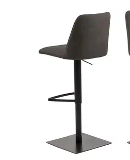 Barové židle Dkton Designová barová židle Alasdair antracitová