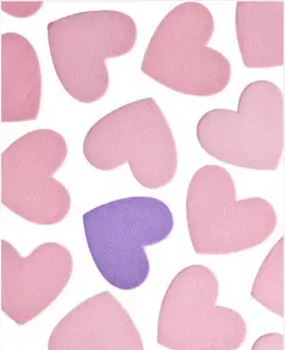 Koberce a koberečky Conceptum Hypnose Dětský koberec Hearts 80x120 cm růžový