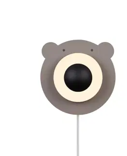 Dětská nástěnná svítidla NORDLUX Bruna Bear nástěnné svítidlo hnědá 2312951018
